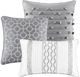 Olliix by Madison Park Grey California King Bennett 7 Piece Comforter Set-1