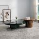 ACME Furniture Ronald Yellowish Brown Coffee Table with Dark Green Base-5