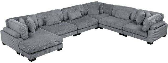 Homelegance® Traverse 6-Piece Gray U-Shape Modular Sectional with Reversible Chaise-0