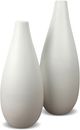 Le Present Drop Slim White 18.8" Vase-1