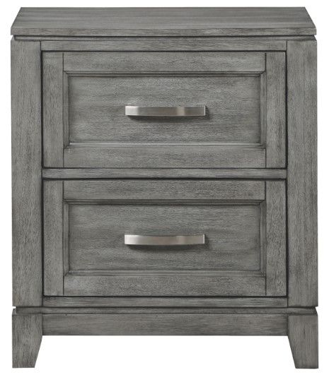 Homelegance® Garretson Gray Nightstand-2
