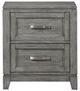 Homelegance® Garretson Gray Nightstand-2