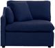 Mazin Furniture Howerton 5-Piece Blue Modular Sectional with 3 Pillows and Right Side Ottoman Chaise-1