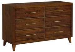Elements International Malia Walnut Dresser 
