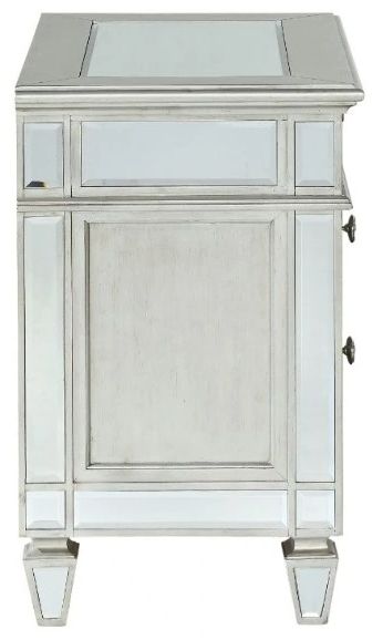 ACME Furniture Varian Silver 2-Drawer Nightstand-2
