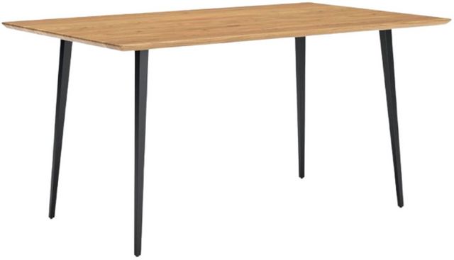 Signature Design by Ashley® Gretlynn Natural Dining Table with Black Base