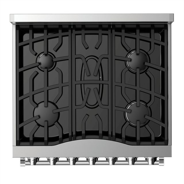 Viking® 3 Series 30" White Freestanding Natural Gas Range-1