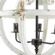 A & B Home White Distressed 4-Light Chandelier-3