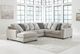 Benchcraft® Ardsley 4-Piece Pewter Left Arm Facing Sectional and Chaise-2
