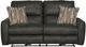Catnapper® Dorian Charcoal/Nutmeg Power Reclining Loveseat-1