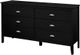 Titus Furniture Black 6-Drawer Dresser-0