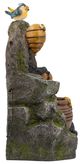 A & B Home Gray/Green 2-Tier Outdoor Decorative Water Fountain-2