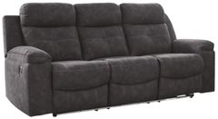 Benchcraft® Brysonview Charcoal Manual Reclining Sofa