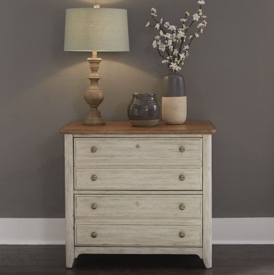 Liberty Furniture Farmhouse Reimagined Antique White Lateral File Cabinet-8