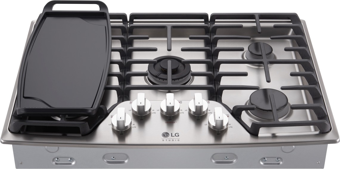LG Studio 30" Stainless Steel Gas Cooktop - Thumbnail 3