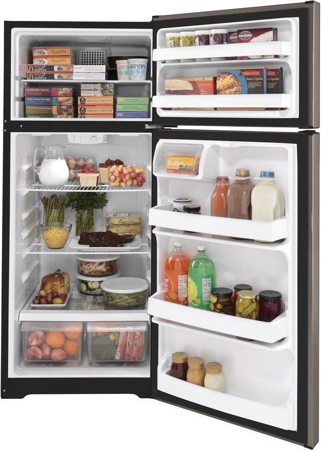 GE® 28 in. 17.5 Cu. Ft. Silver Top Freezer Refrigerator-2