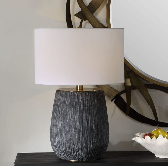 Uttermost® Americana Aged Black Table Lamp-1