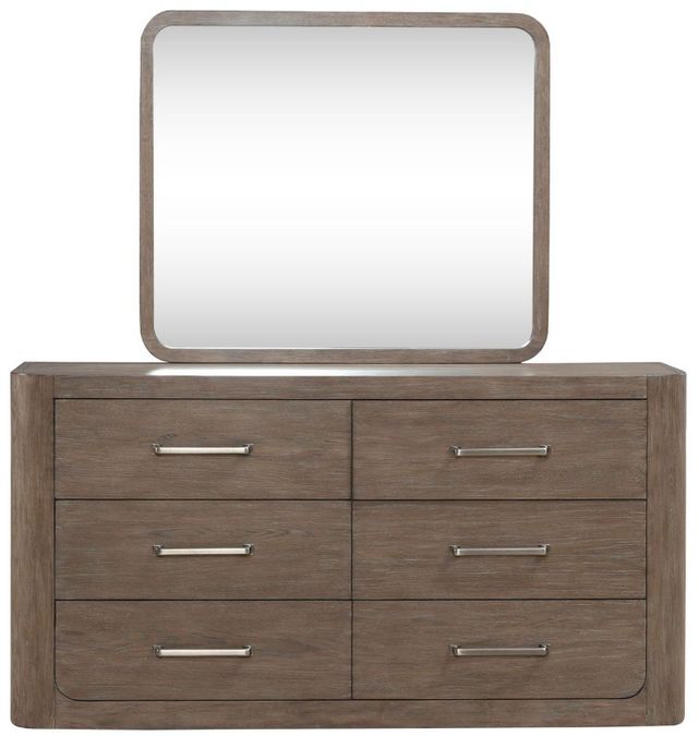 Liberty Furniture South Bend Burnished Clay Dresser and Mirror-2