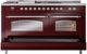 Ilve® Nostalgie II Series 60" Burgundy Pro Style Dual Fuel Range-4
