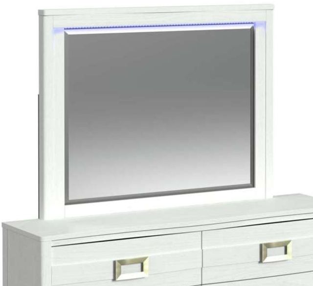 Elements International Tobias White Dresser and Mirror-4