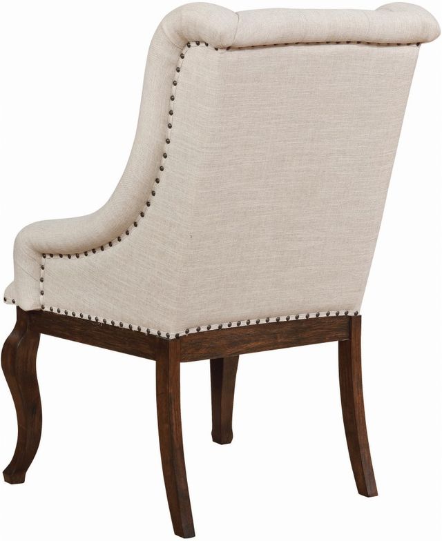 Coaster® Brockway 2-Piece Cream/Antique Java Arm Chairs-3