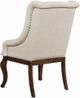 Coaster® Brockway 2-Piece Cream/Antique Java Arm Chairs-3