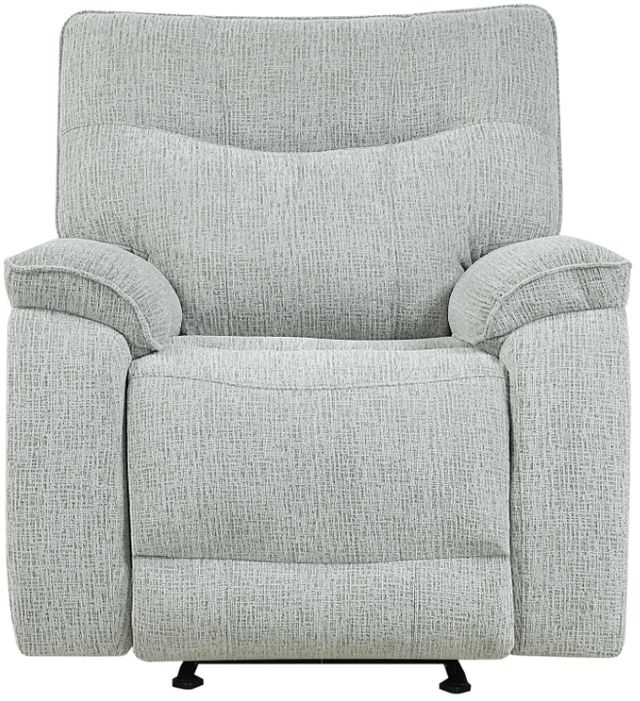 New Classic® Home Furnishings Chablis Mist Gray Manual Glider Recliner-2