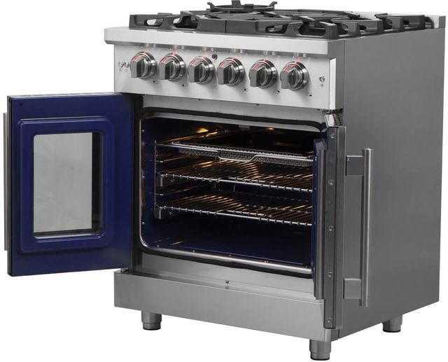 FORNO® Alta Qualita 30" Stainless Steel Freestanding Gas Range-3
