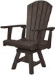 C.R. Plastic Generation Line Chocolate Addy Dining Arm Chair-1