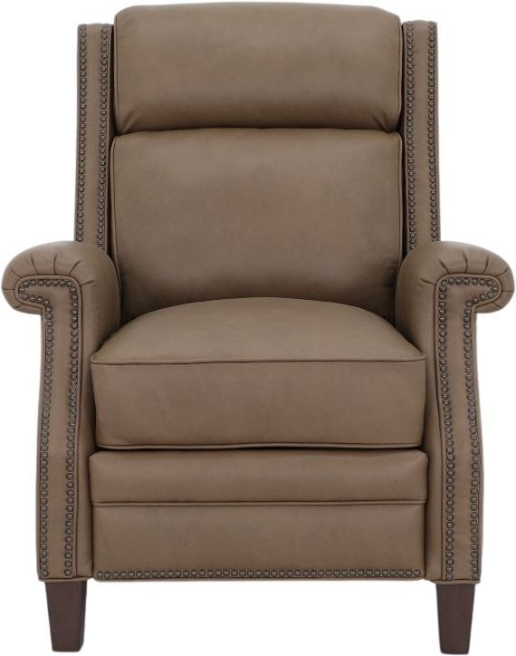 BarcaLounger® Barrett Cashmere Taupe Leather Power Recliner-3