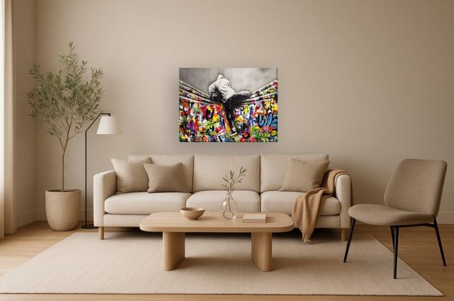 Classy Living Expressive Over the Wall Wall Art-1