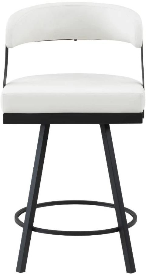 Homelegance® Crowley White Counter Swivel Chair-2