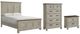 Elements International Farmington 3-Piece Medium Brown/Washed Stone Queen Panel Bedroom Set-0