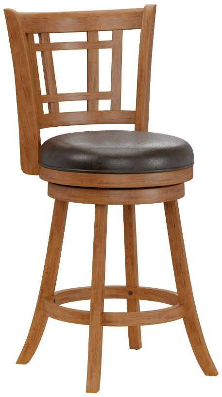 HH2 Home Fairfox Oak Swivel Counter Stool-0