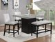 Crown Mark Sebastian Black/Gray Counter Bench-1