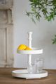 A & B Home White Tiered Tray-0