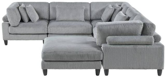 Homelegance® Robstown 6-Piece Gray 120" Modular Sectional with Ottoman-3