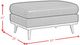 Elements International Horizon Pebble Navy Ottoman-1
