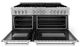 ZLINE 60" Satin Stainless Steel Pro Style Dual Fuel Range-1
