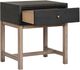 Four Hands Fiona Black Raffia/Russet Mahogany Nightstand-2