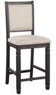 Homelegance® Asher Beige/Black Counter Height Chair-0