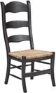 Furniture Classics Crawford Brown/Satin Black Ladderback Dining Side Chairs-0