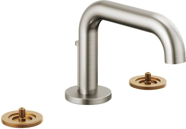 Brizo Litze® Brilliance® Luxe Nickel® Widespread Lavatory Faucet With Low Spout-0