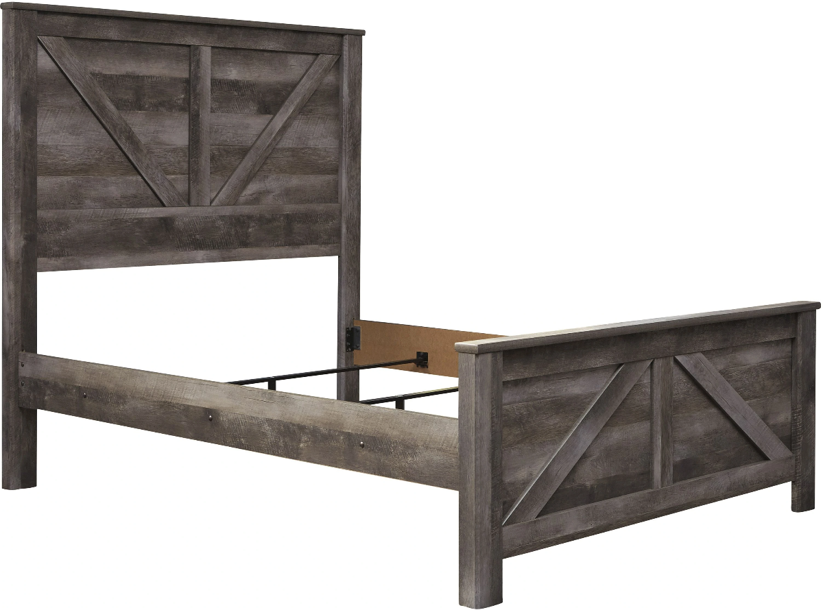 Signature Design by Ashley® Wynnlow Gray Queen Crossbuck Panel Bed-4