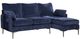 Mazin Furniture Mercury 2-Piece Blue Reversible Chaise Sofa Sectional-0