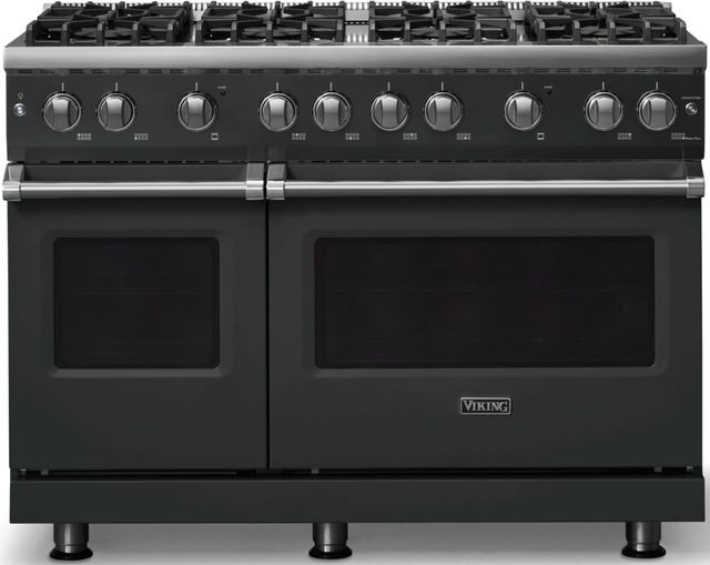 Viking® 5 Series 48" Antique Bronze Pro Style Gas (LP) Range with Polished Chrome Trim-0