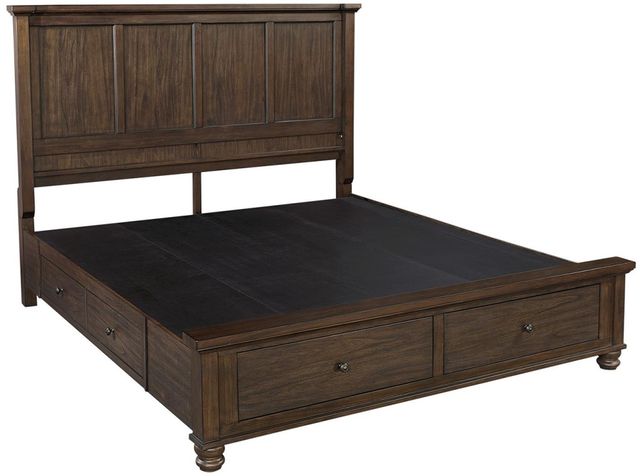 aspenhome® Hudson Valley Chestnut Queen Storage Bed-1