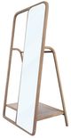 A & B Home Brown Cloth Hanger Mirror-1