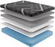 Diamond Mattress® Dreamstage Onyx Ice 2.0 Memory Foam 14" Firm Tight Top Split Head King Mattress-2