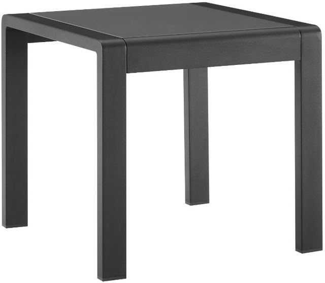 Linon Key Largo Powder Black Outdoor Side Table-0